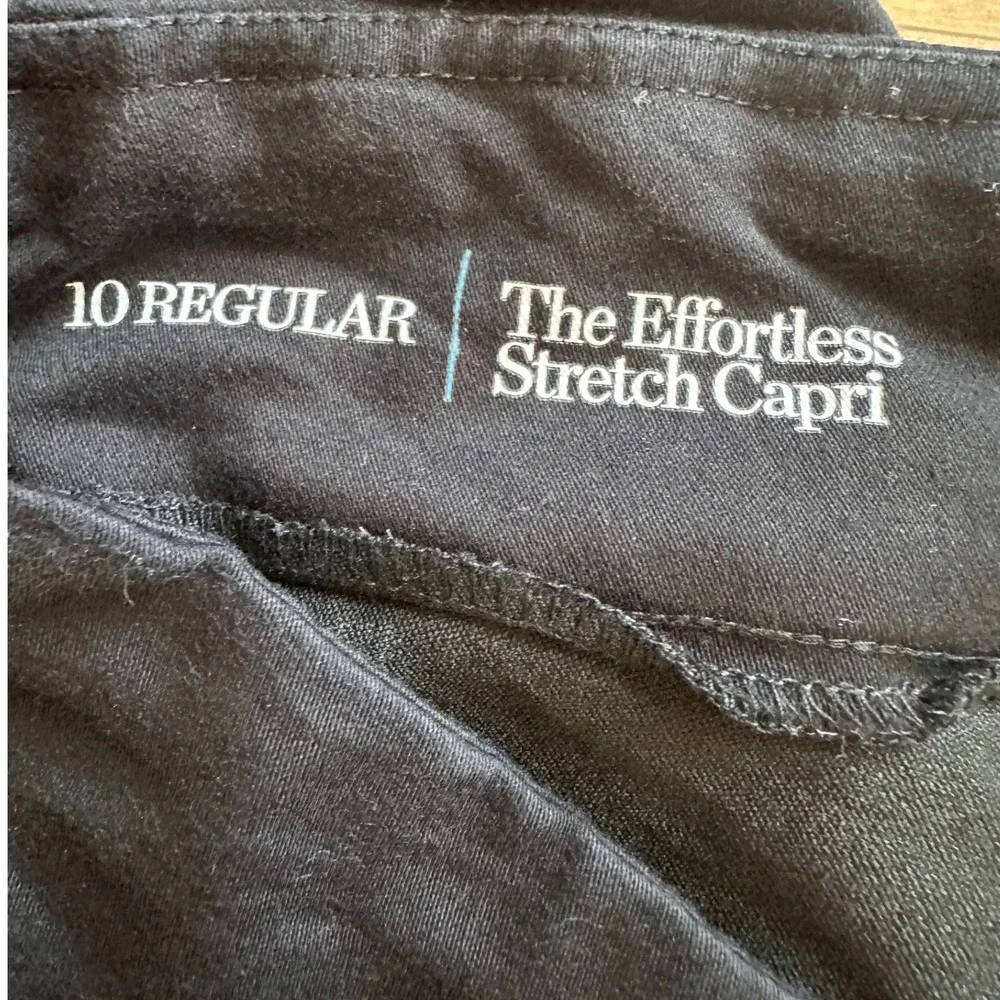 Croft & Barrow Womens Capri Pants Size 10 Regular Black Effortless Stretch‎